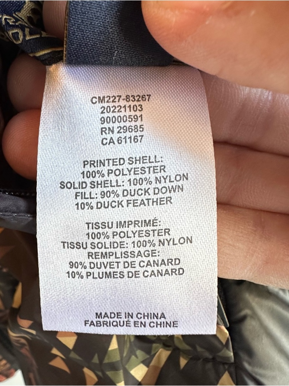 Pendleton Genesee Black Aztec Reversible Down Jacket - Picture 5 of 9